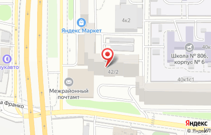 Юридическая услуги №1 метро Молодежная на карте