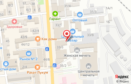 Кабинет косметолога в Буйнакске на карте