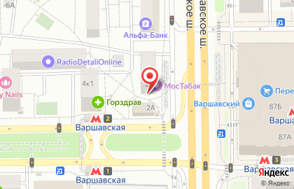 Диалог на Варшавской на карте