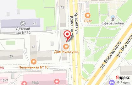 Салон оптики Перспектива на Красной улице на карте