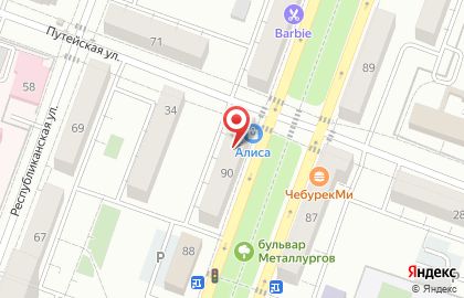 Автошкола Авто-Лар на проспекте Металлургов на карте