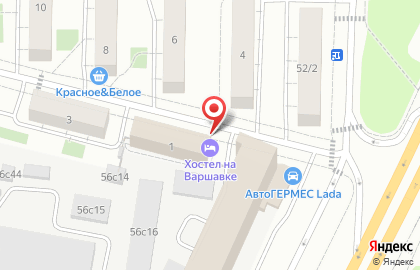 Хостел в Москве на карте