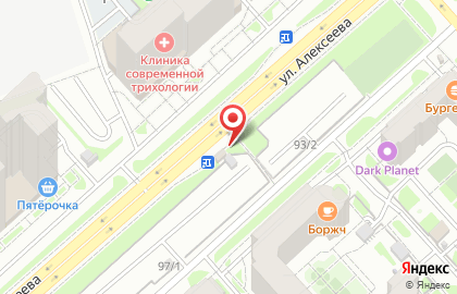 Цветочный домик на улице Алексеева на карте