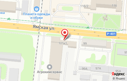 Цветочный салон Голландия на Ямской улице на карте
