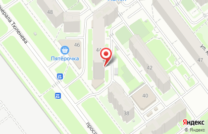 Агентство недвижимости Академия Жилья на проспекте Генерала Тюленева на карте