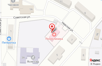 Павловская врачебная амбулатория на карте