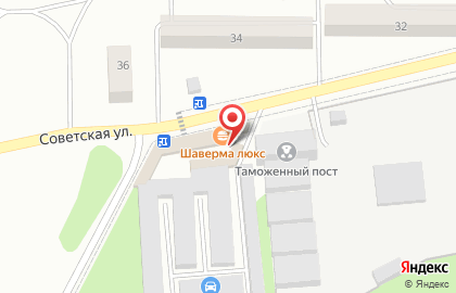 Автостоянка в Калининграде на карте