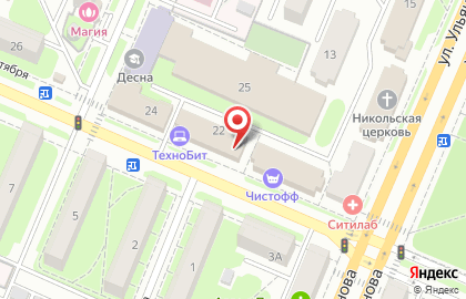 Торгово-производственная компания Янтарь на улице Брянской Пролетарской Дивизии на карте