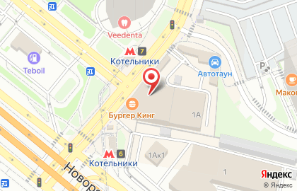 Банкомат ПСБ на Новорязанском шоссе в Люберцах на карте