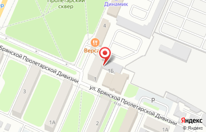 Агентство недвижимости Ризолит на улице Брянской Пролетарской Дивизии на карте