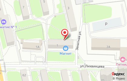 Продовольственный магазин Мясное подворье на Зенитной улице на карте