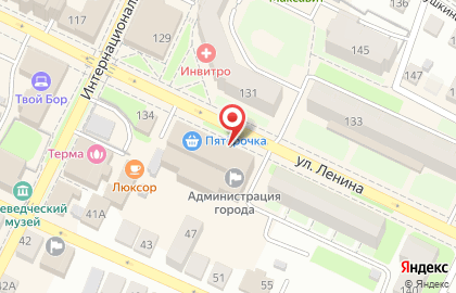 Волга на улице Ленина на карте