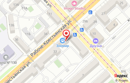 Отделение службы доставки Boxberry на Рабоче-Крестьянской улице на карте