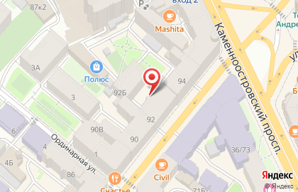 Хостел в Санкт-Петербурге на карте