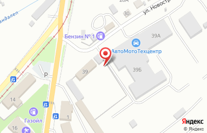 Продуктовый магазин Красный на улице Новостройка на карте