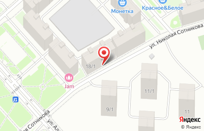 Магазин разливных напитков Ячменный солод в Кировском районе на карте