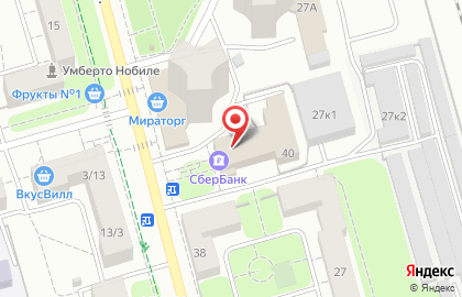 Банкомат СберБанк на Первомайской улице в Долгопрудном на карте