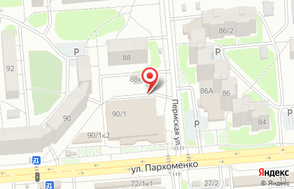 ООО Банкомат, ИКБ Совкомбанк на улице Пархоменко на карте
