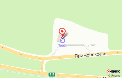 Банкомат МКБ на Приморском шоссе на карте