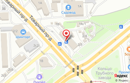 Магазин Роспечать в Товарном переулке на карте