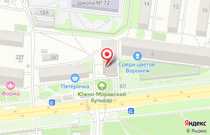 Торговый дом Глобус на Южно-Моравской улице на карте