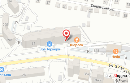 Частный детский сад Стрекоза на улице 5 Августа на карте