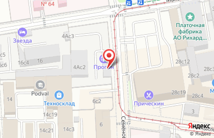 Автосервис на Семёновской на карте