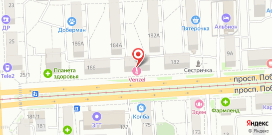 VENZEL маникюр и педикюр на проспекте Победы, 184 на карте