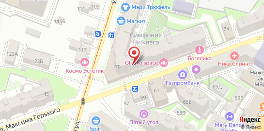 Стоматология Тонус Премиум на улице Максима Горького на карте