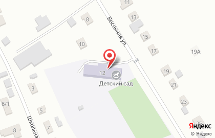 Елыкаевский детский сад на Весенней улице на карте