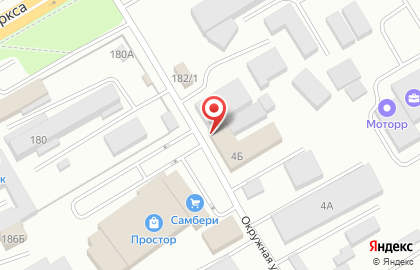 Автомойка На Окружной в Железнодорожном районе на карте