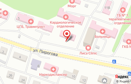 Находкинская Городская больница на улице Пирогова на карте