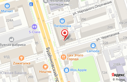 Банкомат Московский Индустриальный банк в Ростове-на-Дону на карте