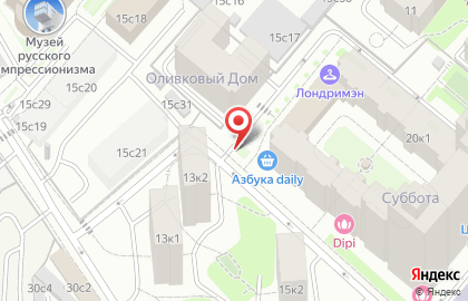 Фронт Лайн на Верхней улице на карте