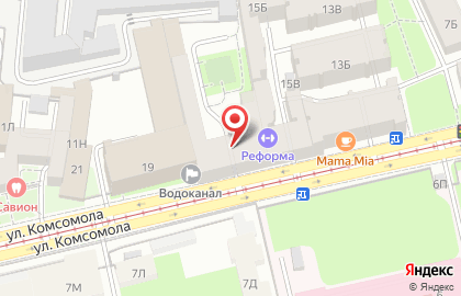 Магазин Красное&Белое на улице Комсомола на карте