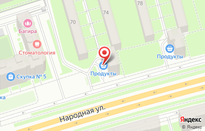 Продуктовый магазин Традиционная розница на карте