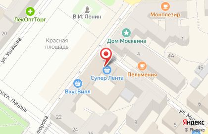 Центральный, тд на карте