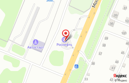 Роснефть на Московской улице на карте