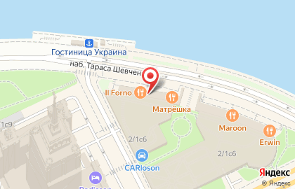 Итальянский ресторан SAINT на Кутузовском проспекте на карте