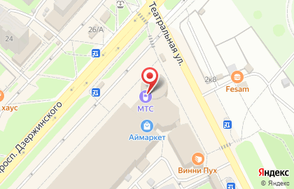 Оператор связи МТС на проспекте Дзержинского, 23 на карте