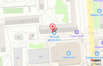 Магазин Речной деликатес в Коминтерновском районе на карте
