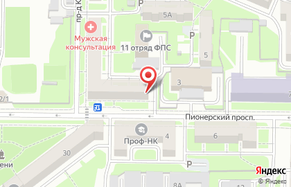Центр коммерческой недвижимости на Пионерском проспекте на карте
