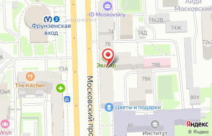 Здравие на Московском проспекте на карте