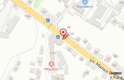 Супермаркет Пятёрочка в Железнодорожном районе на карте