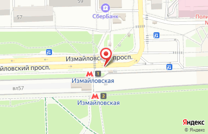 Киоск по продаже печатной продукции Единство в Измайловском проезде на карте