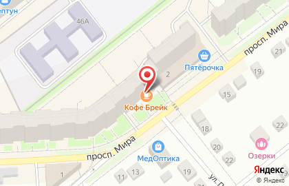 Компания по производству чулочно-носочных изделий Фабрика Носков на проспекте Мира на карте