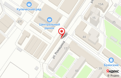 Магазин Ивановские ткани в Советском районе на карте