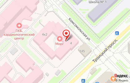 Специализированный трест по обслуживанию населения на Комсомольской улице на карте