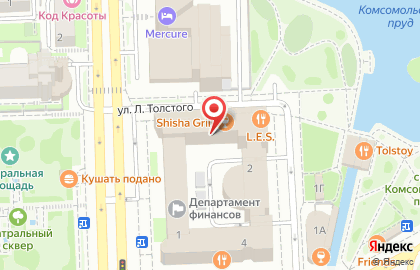 Агентство недвижимости Золотая середина на улице Л.Толстого на карте