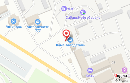 Автомагазин Кама-Автодеталь на карте